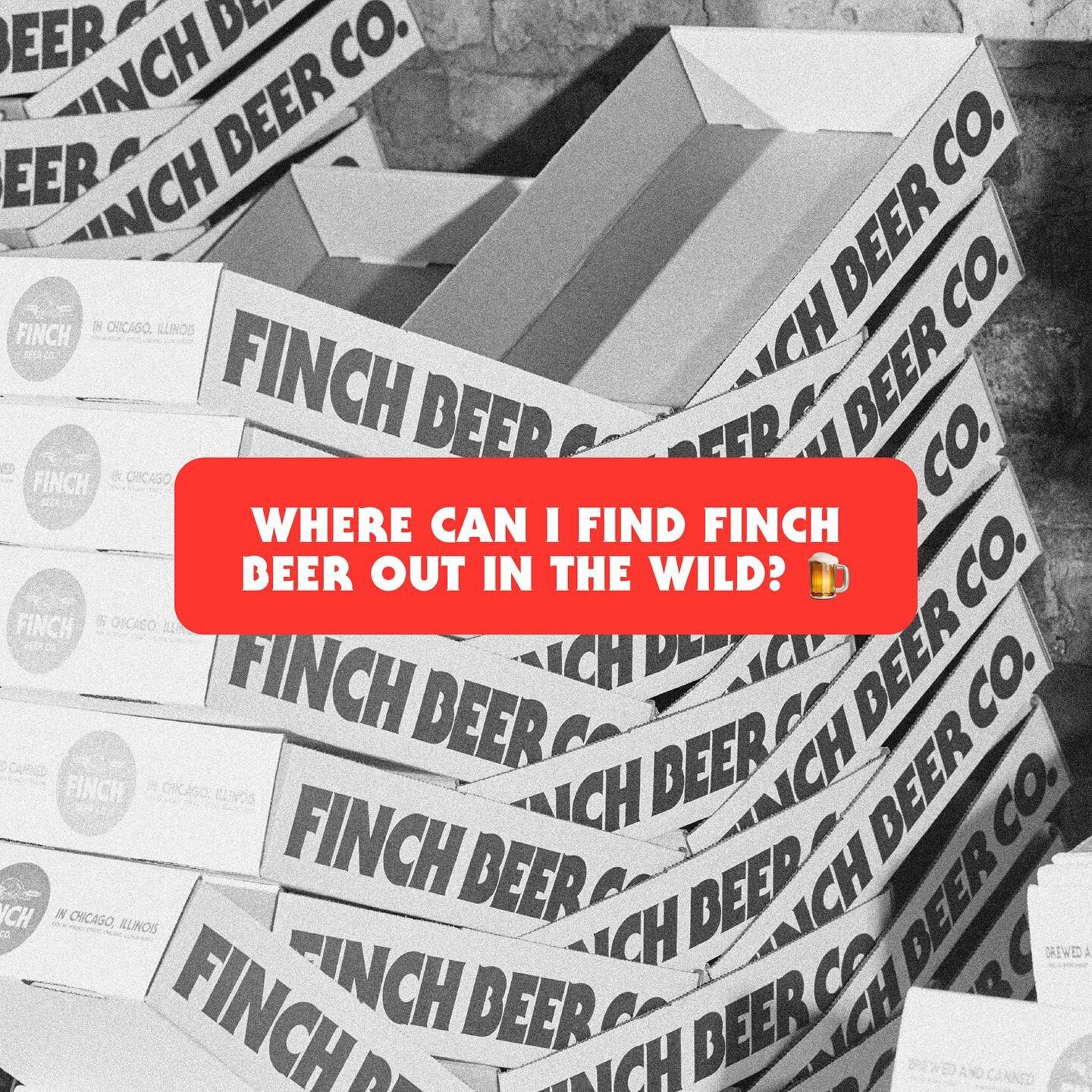 Wondering where you can grab your favorite Finch brew? Hit the link in bio for our beer finder! 
#drinklocal #chicagobeer #finchbeer #chicagocraftbeer #wetyourbeak